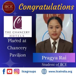 Pragya IICE Hotel Management Kurseong Student got job