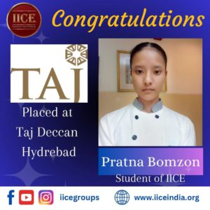 Prathna IICE Hotel Management KurseongStudent got job