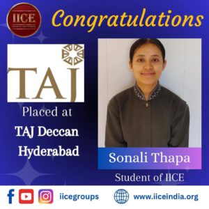 Sonali IICE Hotel Management Institute Kurseong Student got job
